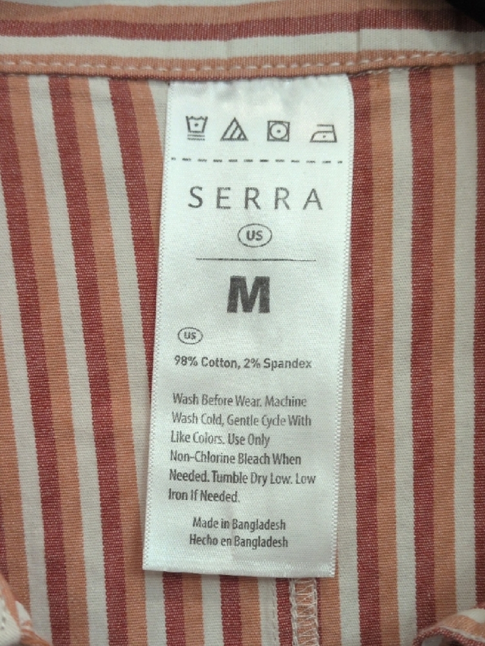 Serra Striped Midi Shirt Dress in Red And White - Picture 3 of 8